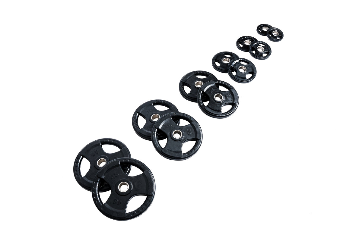 245 lb Rubber Grip Olympic Plate Set – Northern Fitness