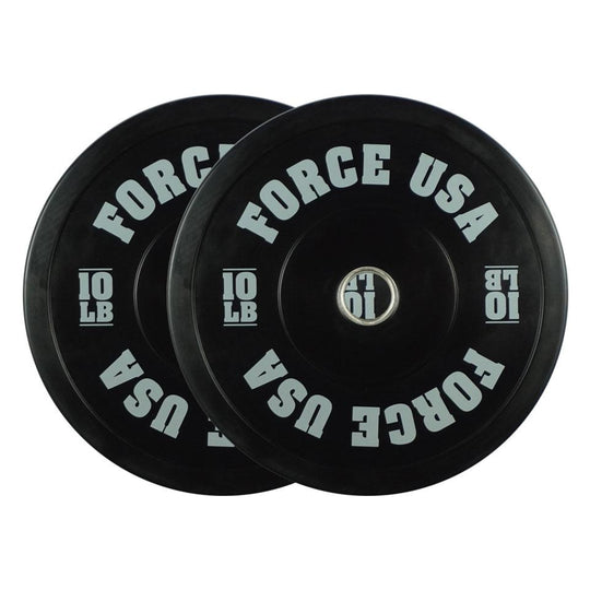 Force USA Plate 10 LB Pro Grade Coloured Bumper Plates (Pairs)