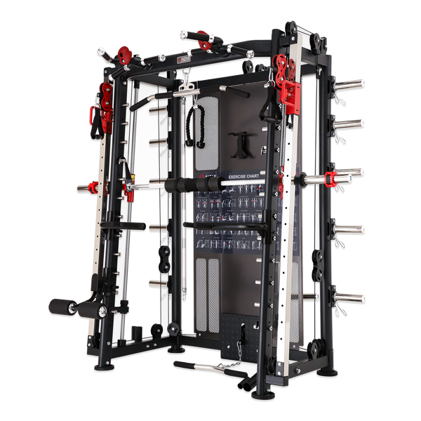 Multi-Functional Smith Machine, Functional Trainer & Half Rack B500 PRO