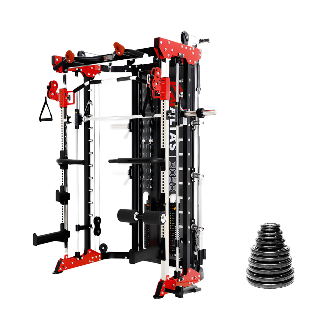 Altas Strength Functional Trainer AL-3058G + 245 lb Plate Set AL-3058G Functional Smith Bundles