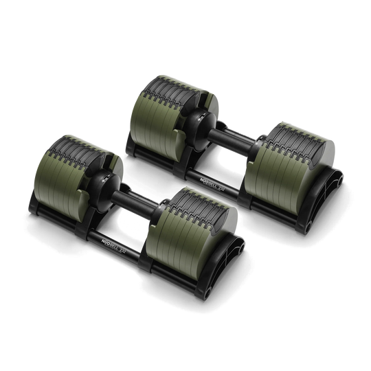 NÜOBELL Adjustable Dumbbells Green 580 Adjustable Dumbbell Set