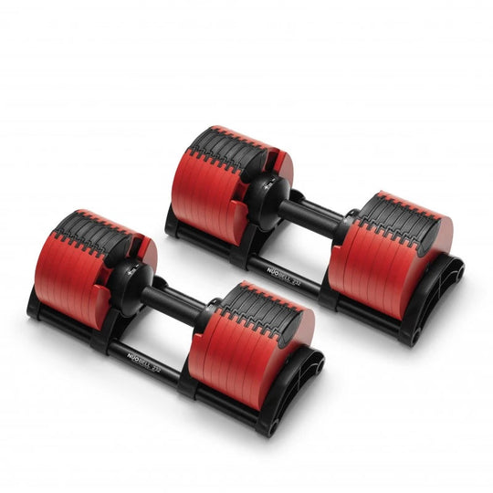 NÜOBELL Adjustable Dumbbells Red 580 Adjustable Dumbbell Set