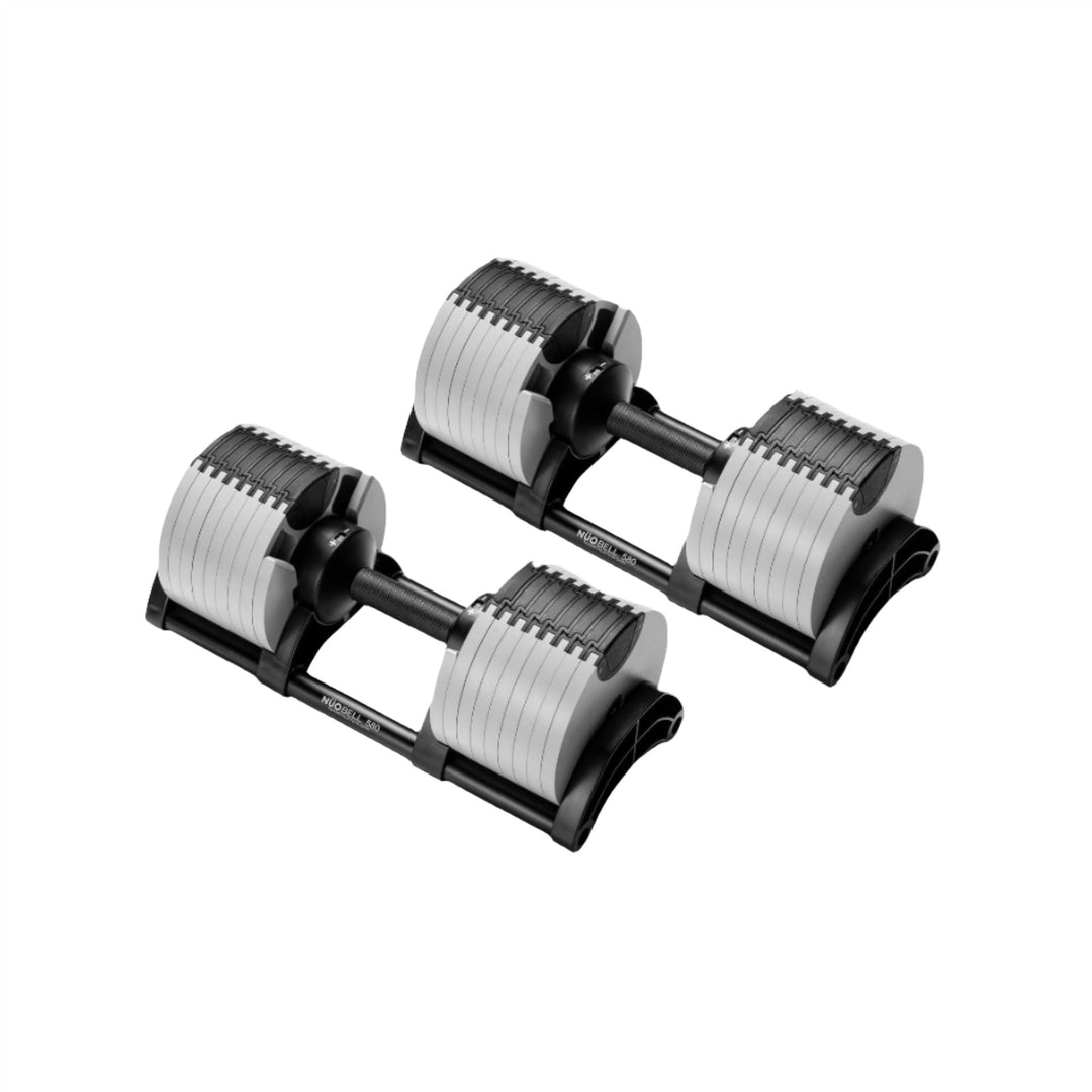 NÜOBELL Adjustable Dumbbells White 580 Adjustable Dumbbell Set