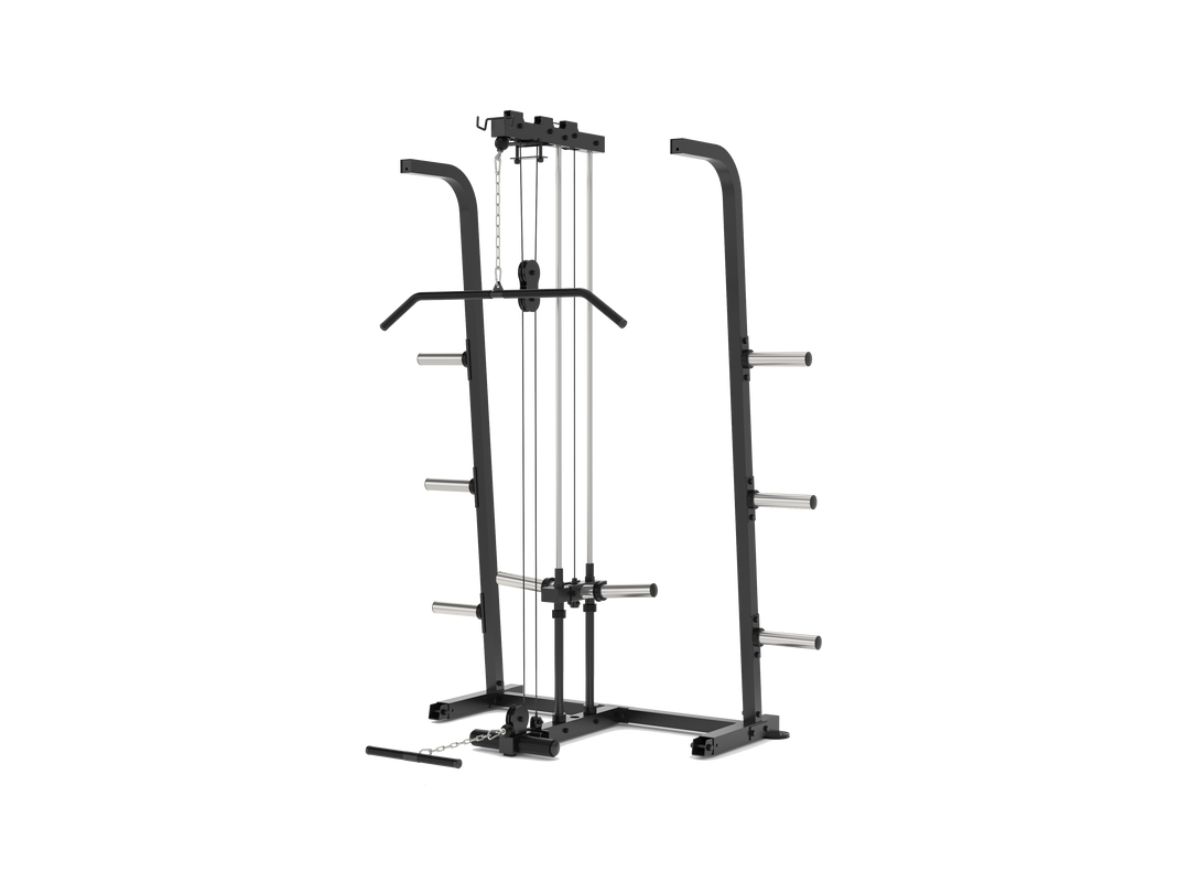 Orion Squat Racks Elite Power Rack + Lat Pulldown - Plate Loaded Combo