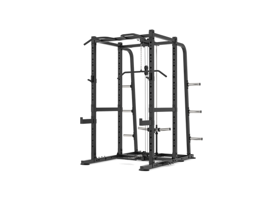 Orion Squat Racks Elite Power Rack + Lat Pulldown - Plate Loaded Combo