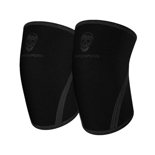 GYMREAPERS Lifting Accessories All Black / Small 7MM Knee Sleeves