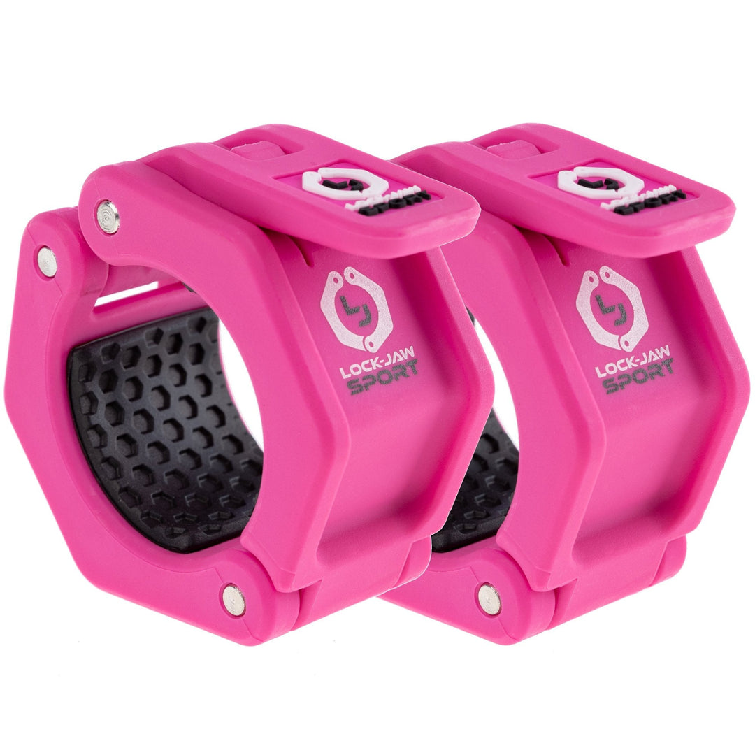 Lock-Jaw Lifting Accessories Pink Sport Olympic Barbell Collars