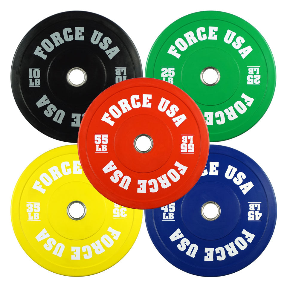 Force USA Plate Pro Grade Coloured Bumper Plates (Pairs)