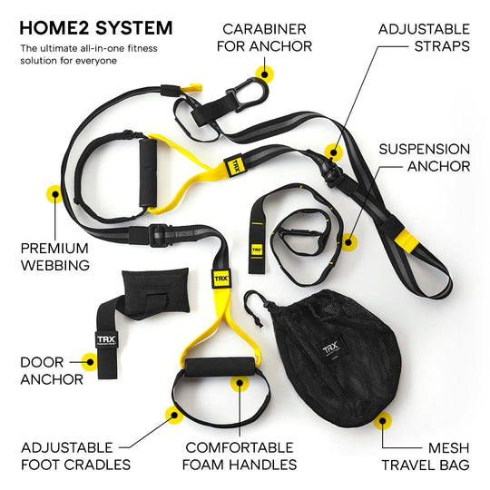 TRX Bodyweight TRX Home2 Suspension Trainer System