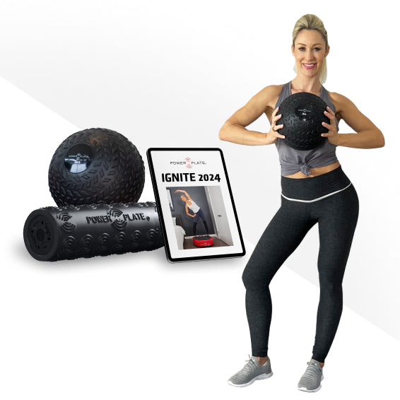 Power Plate Foam Roller Ignite Body Transformation Bundle