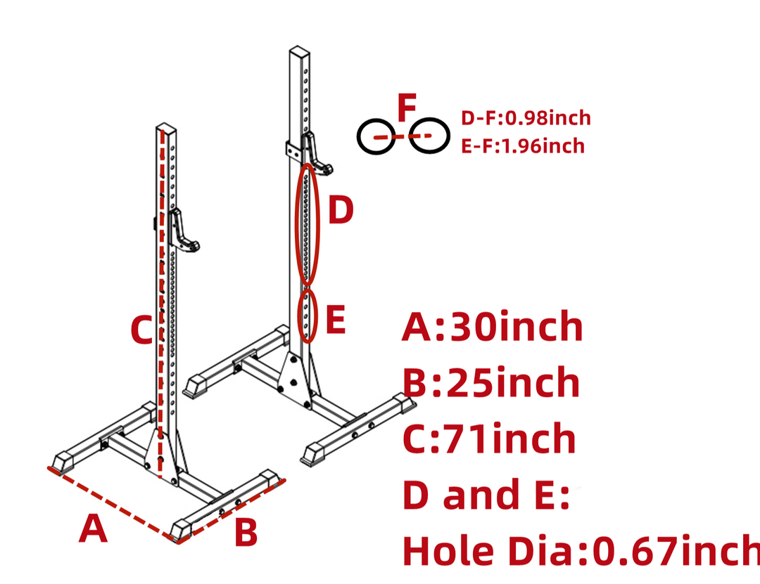 Orion Squat Racks Zenith ZX800 Squat Stands