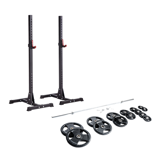 Orion Squat Racks Zenith Squat Stands + 300 lb Plate Set Bundle