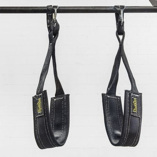 Spud Inc. Lifting Accessories Black Hanging Abdominal Straps (pair)