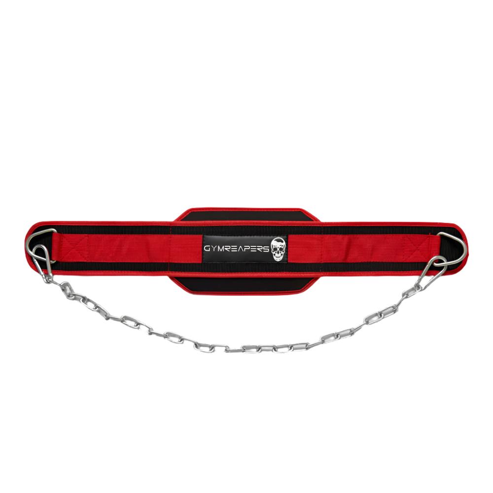 GYMREAPERS Lifting Accessories Red Dip Belt