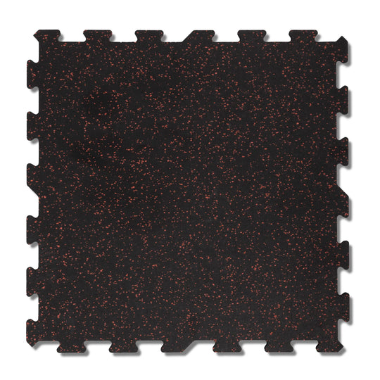 Pliteq Flooring 8mm / Lava Red Tread-Grip Interlocking Rubber Tiles