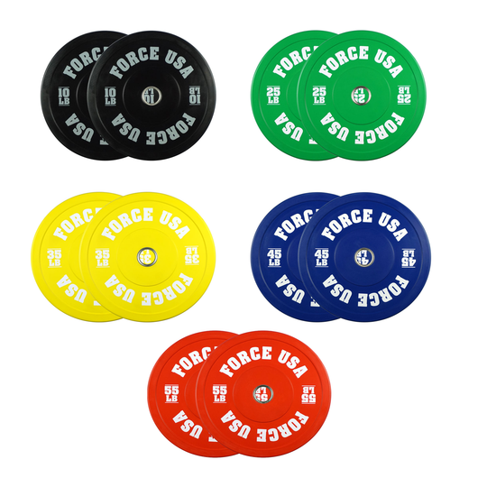 Force USA Plate Pro Grade Coloured Bumper Plate Sets