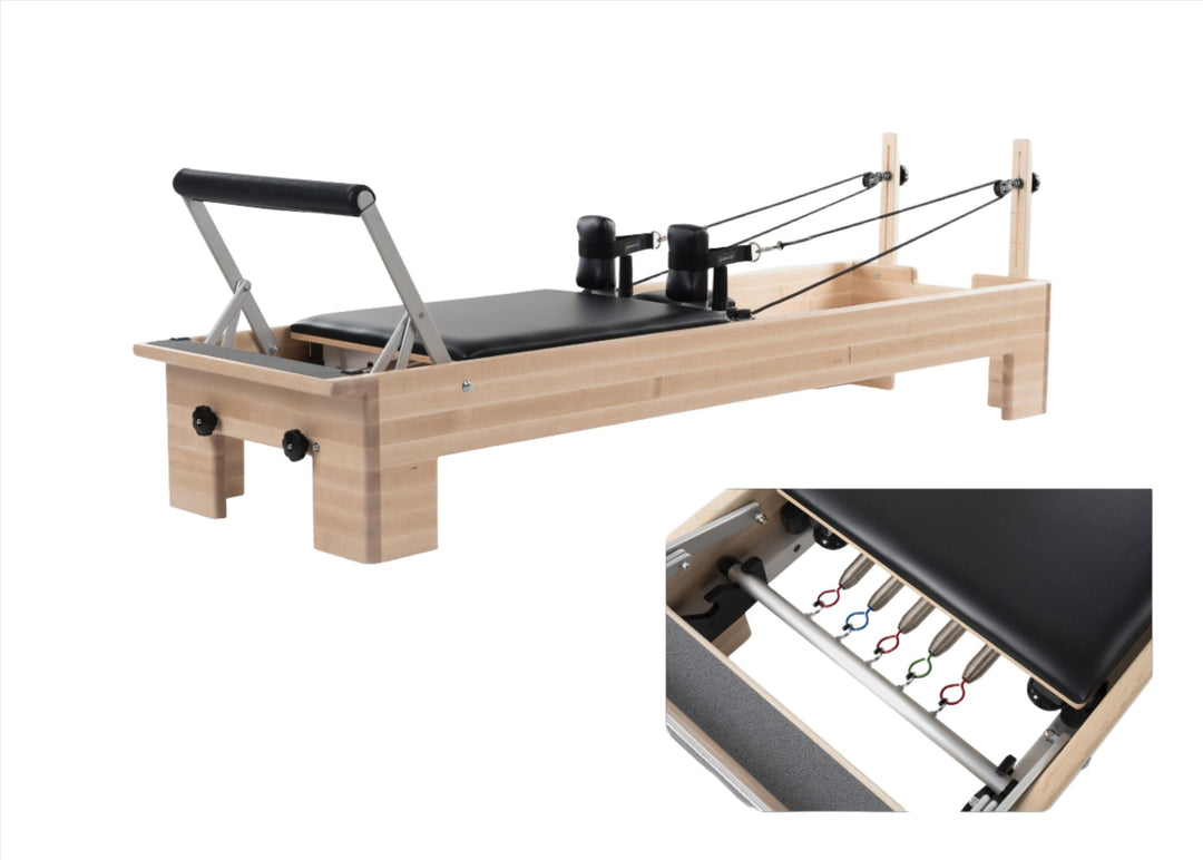 Balanced Body Yoga & Pilates Black / Classic Footbar - No-Roll Springbar Studio Reformer