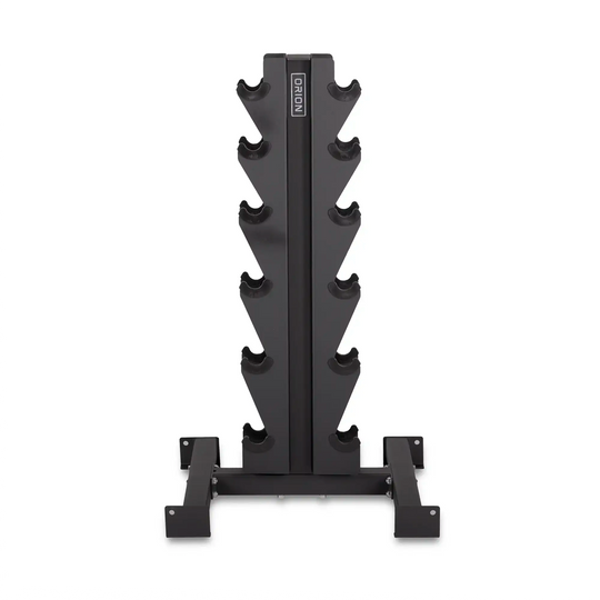 Orion Dumbbell Rubber Hex Dumbbell Set + 6 Pair Rack  | 5-30lb