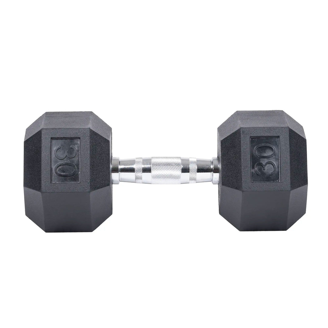 Northern Fitness Dumbbell 30 LB Rubber Hex Dumbbells