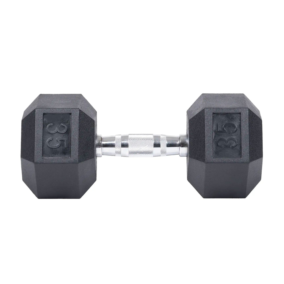 Northern Fitness Dumbbell 35 LB Rubber Hex Dumbbells