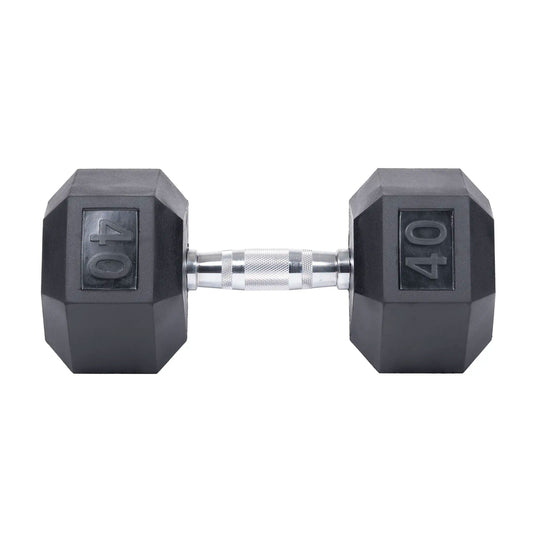 Northern Fitness Dumbbell 40 LB Rubber Hex Dumbbells