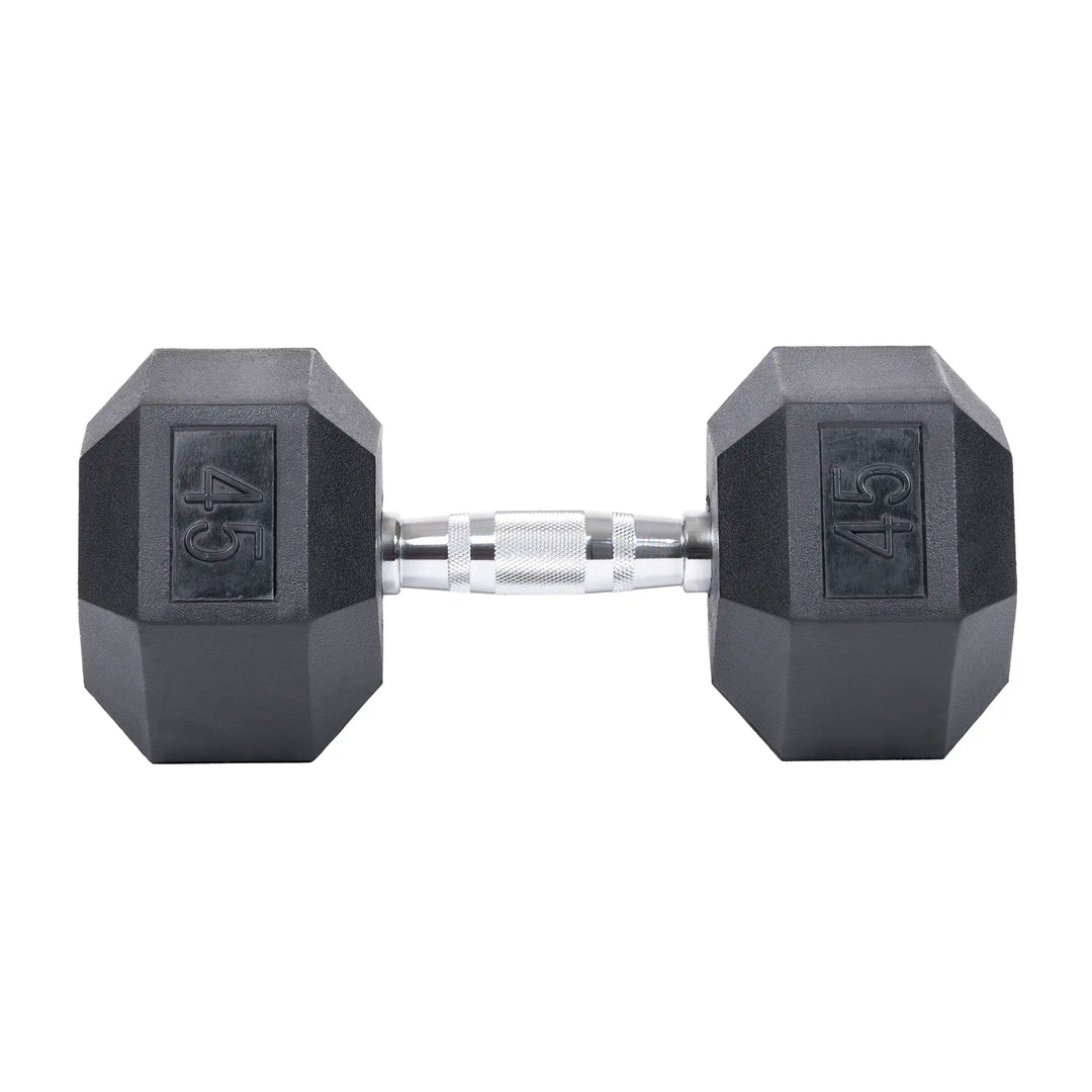 Northern Fitness Dumbbell 45 LB Rubber Hex Dumbbells