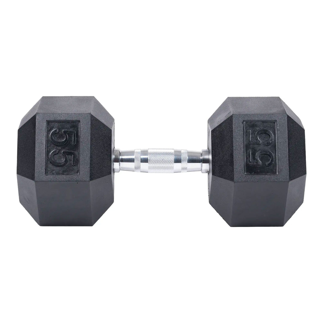 Northern Fitness Dumbbell 55 LB Rubber Hex Dumbbells