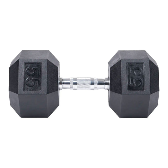 Northern Fitness Dumbbell 55 LB Rubber Hex Dumbbells