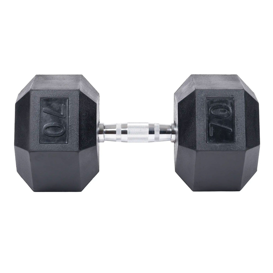 J Fit Rubber Hex Dumbbell Single