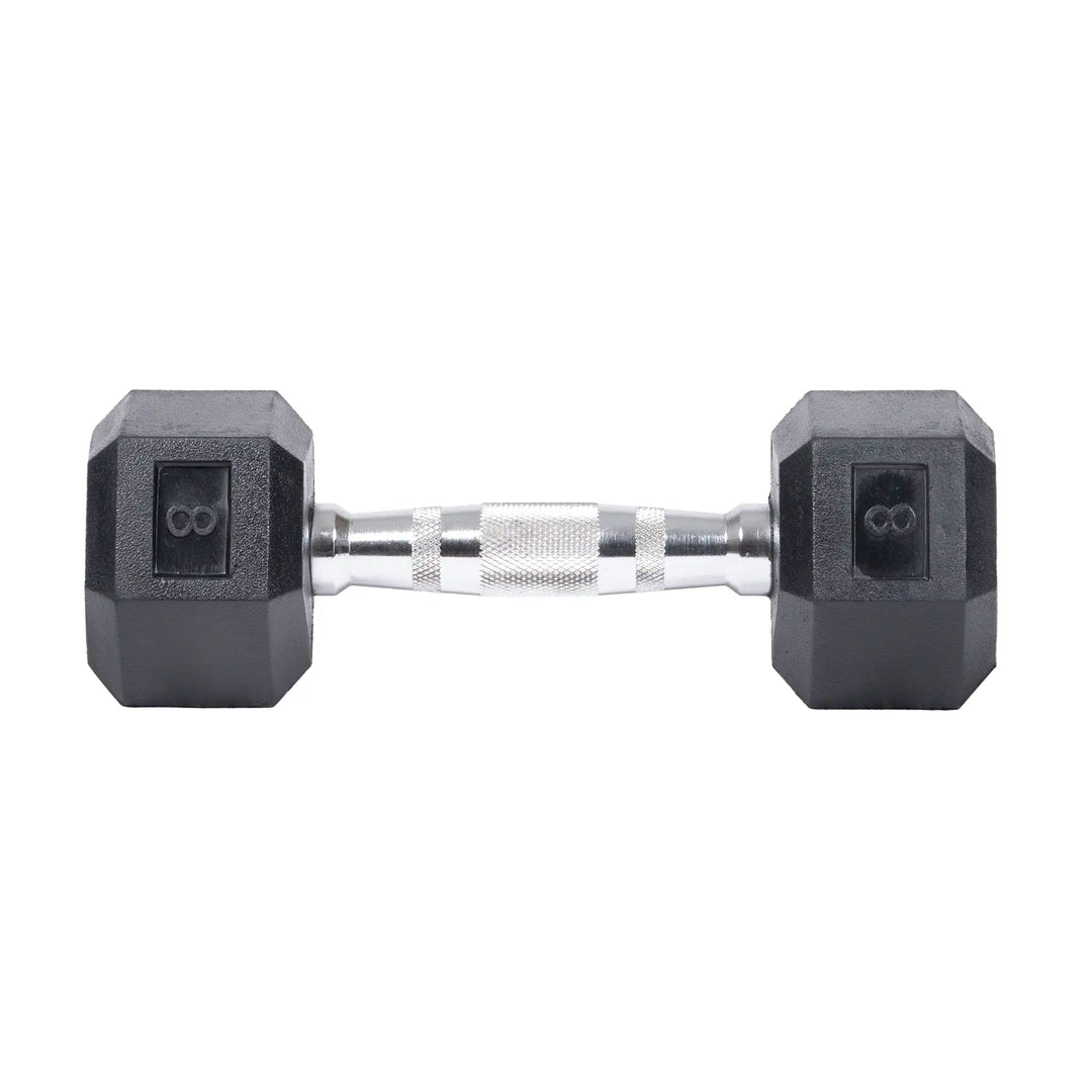 Weider rubber hex dumbbell with knurled grip stores sale