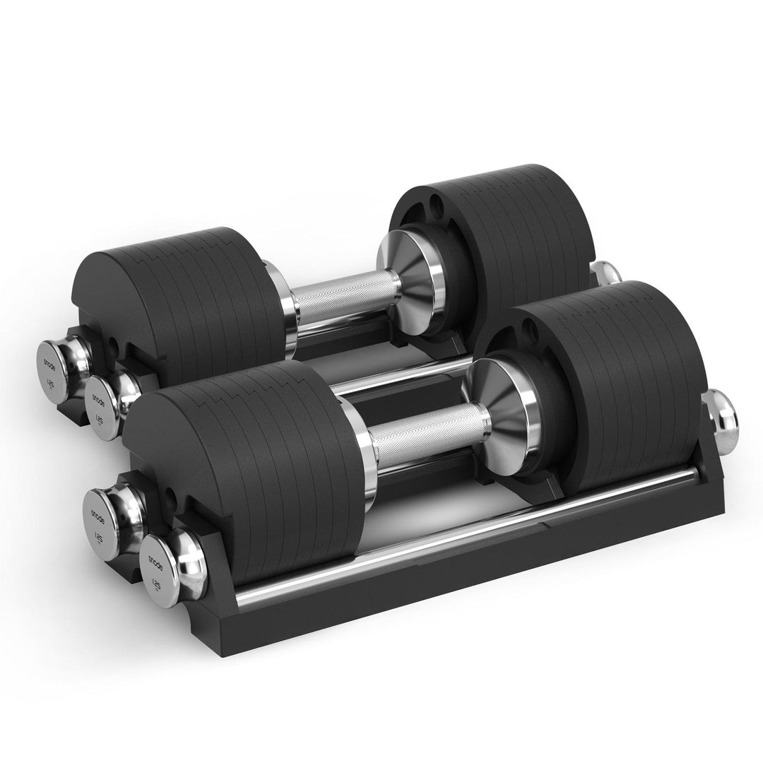 Snode Adjustable Dumbbells AD580 Adjustable Dumbbells + 8 Magnet Weight Plates AD580 Adjustable Dumbbell Set