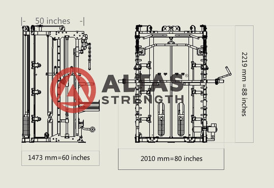 Altas Strength Functional Trainer Altas Strength AL-3058 All-in-One Functional Trainer / Smith Machine / Half Rack