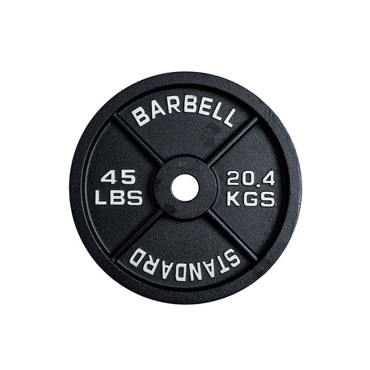 Northern Fitness Supply Plate 300 lb Cast Iron Olympic Plate + Barbell