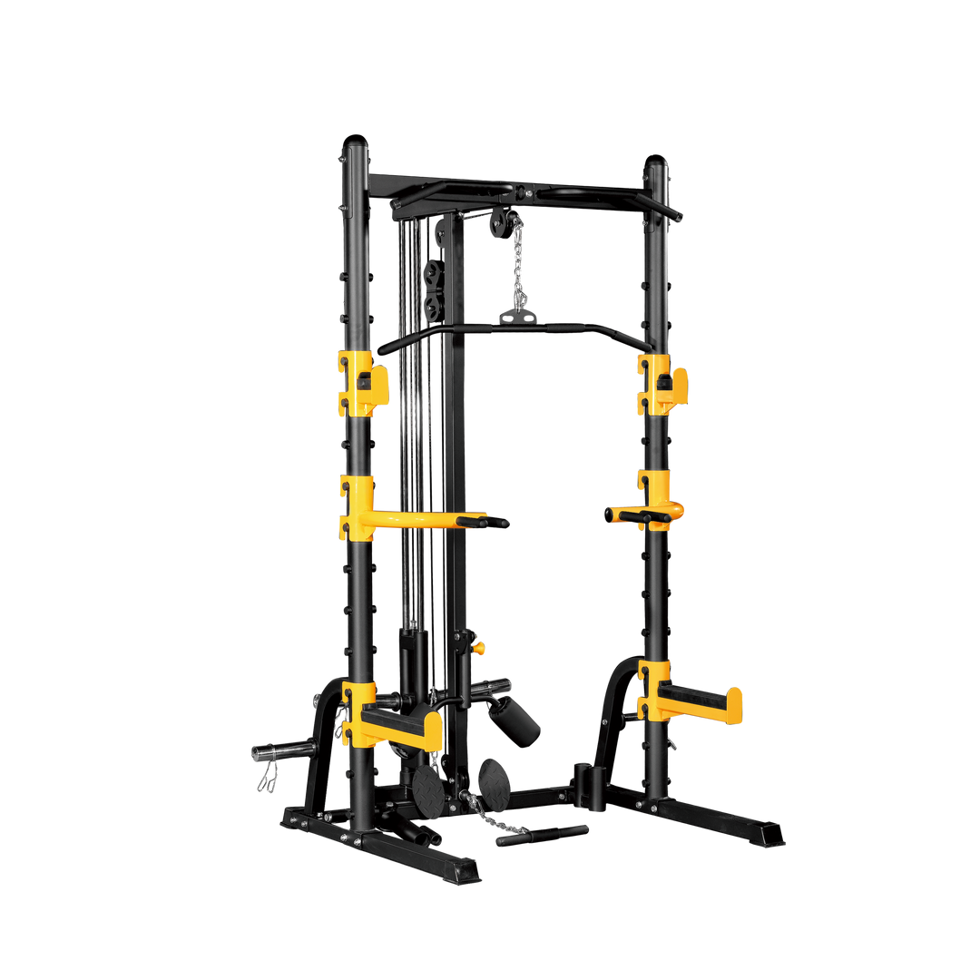 Altas Strength Squat Machine Altas AL-6008 Squat Machine with Lat Pulldown & Low Row