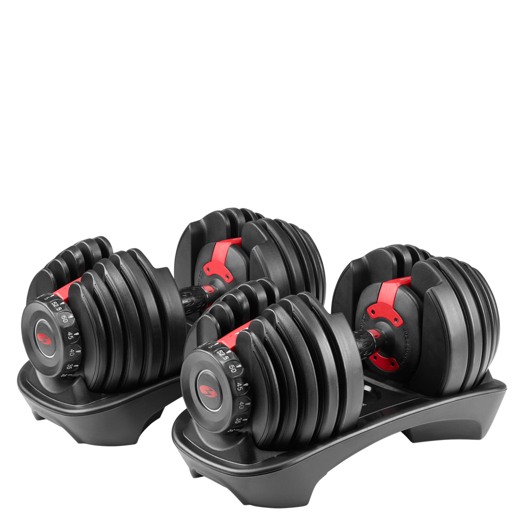 Bowflex Dumbbell Copy of Bowflex SelectTech 2080 Adjustable Barbell w/ 40 lbs Upgrade & Stand