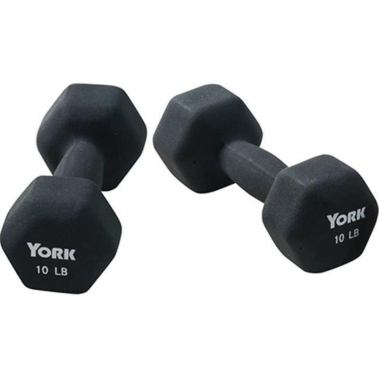 YORK 3 lb York Neoprene Hexagon Dumbbell