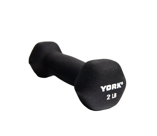 YORK 3 lb York Neoprene Hexagon Dumbbell