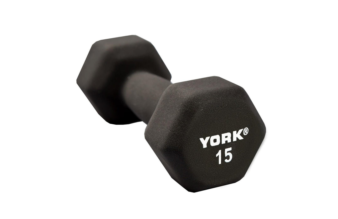 YORK 3 lb York Neoprene Hexagon Dumbbell