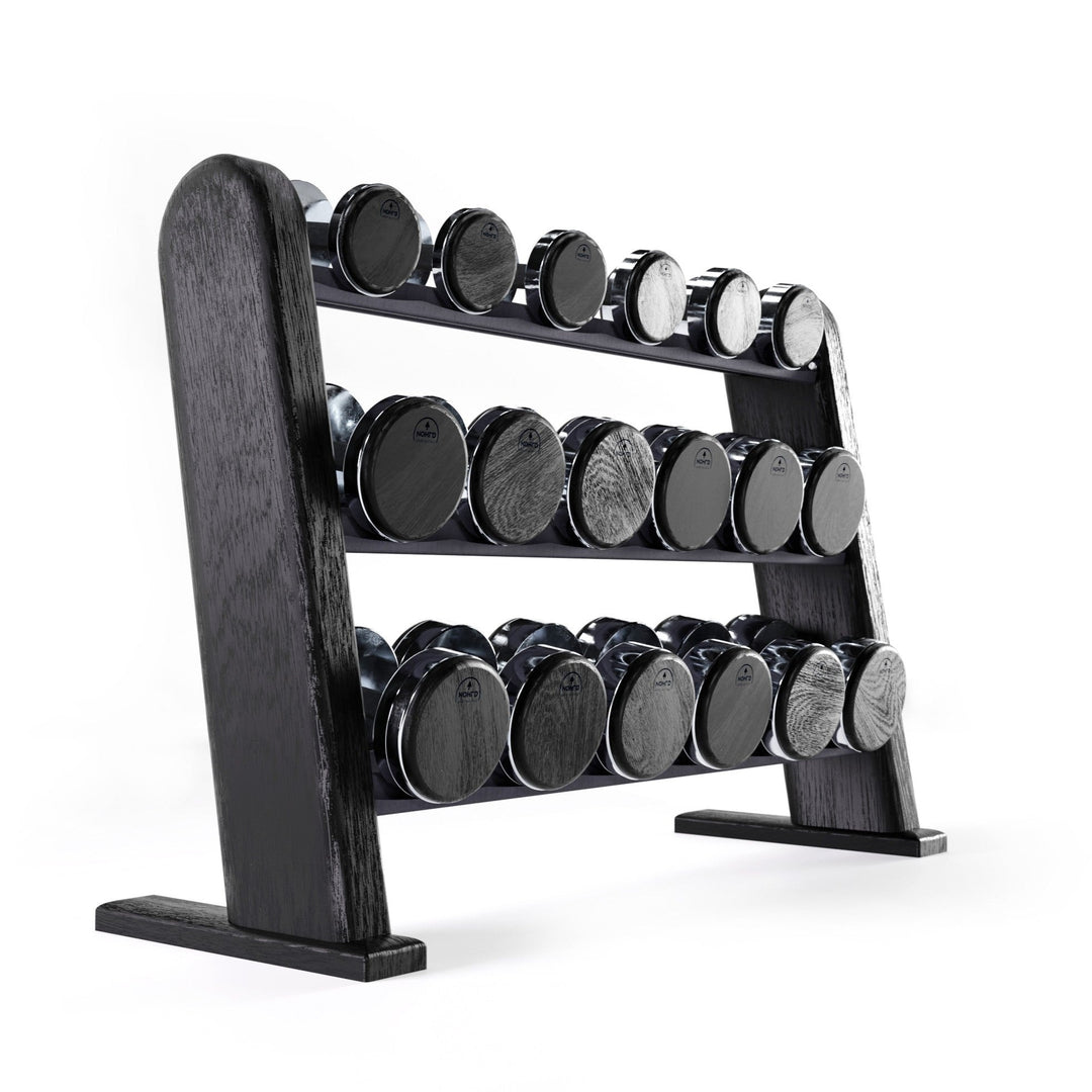 NOHrD Dumbbells Shadow Dumbbell Set with Rack Dumbbell Set | 5-25kg (10lb-55lb)