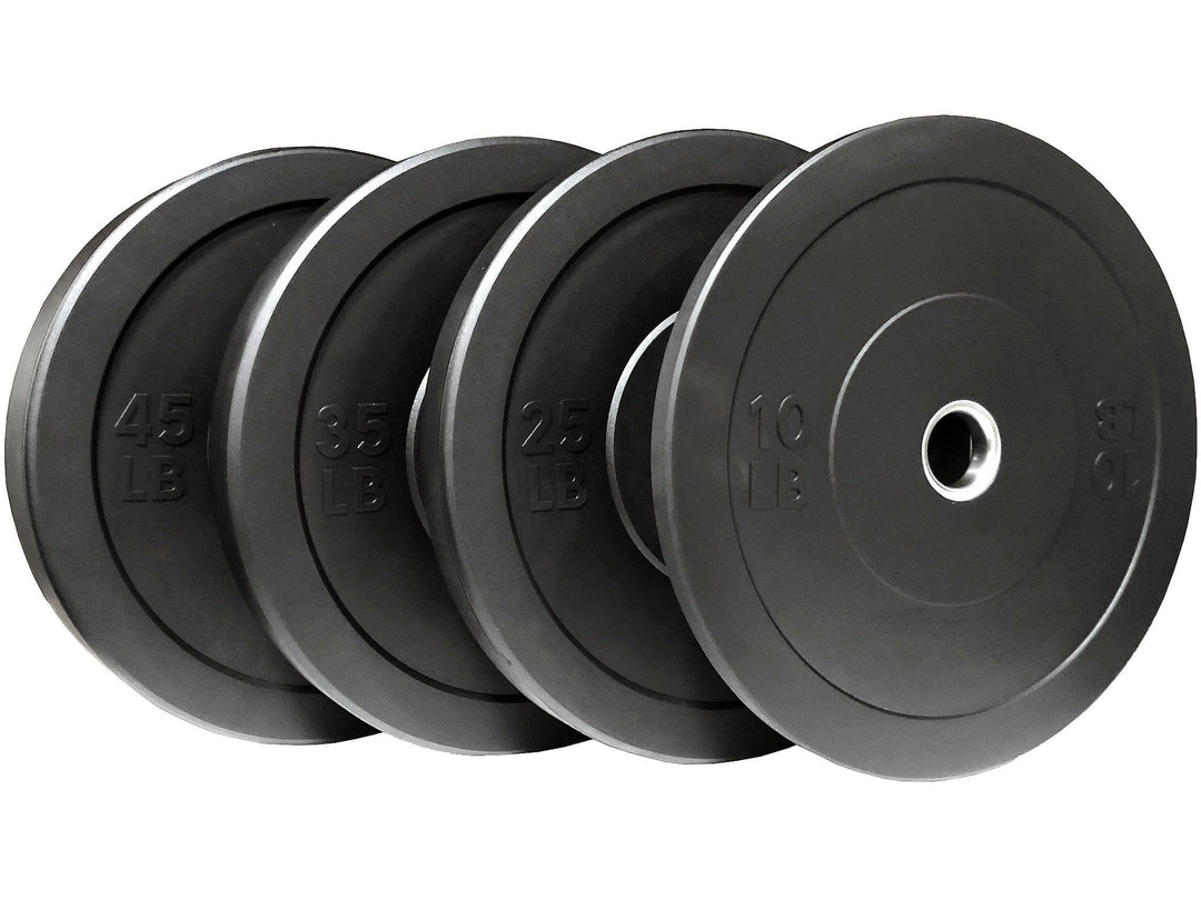 Northern Fitness Supply Plate 385 lb Virgin Rubber HD Olympic Bumper Plate Set with 1500 lb Barbell